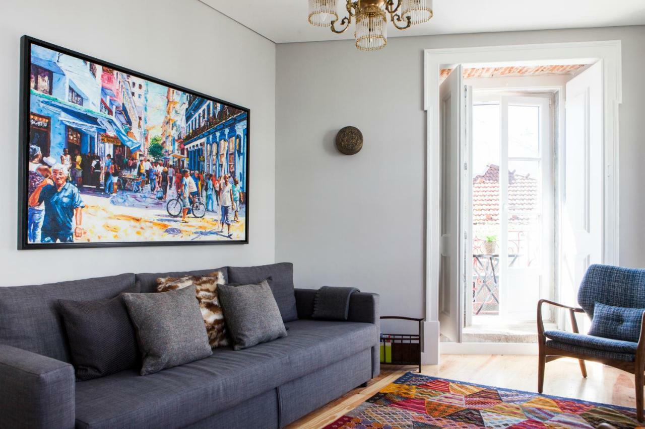 Alfama Sophisticate Flat With Balconies 2Bedrs 2Baths & Ac In 19Th Century Building Historic Center Apartman Lisboa Kültér fotó
